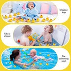 Vinsot - Mini patos de goma a granel, juguetes de baño chirriantes