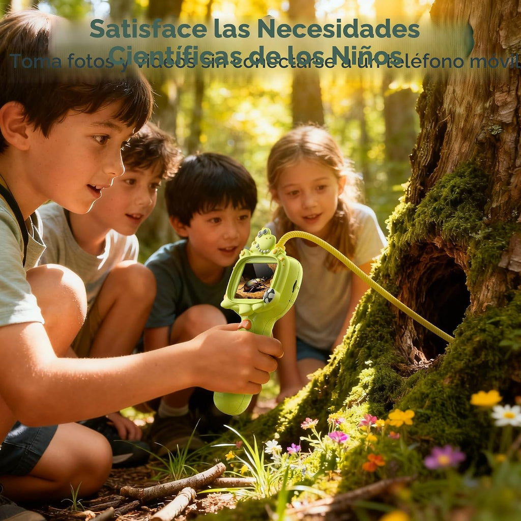 Kids Dinosaur Borescope Snake Camera: Outdoor Camping Toys con Light 3-12