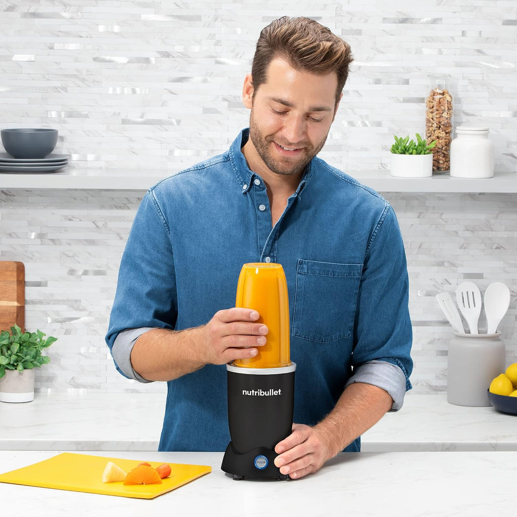 Nutribullet Pro+ - Licuadora personal, pulso, 1200 W, negro mate, N12-1001MK