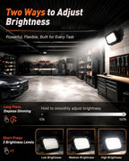 Luz de trabajo LED NICKLUC: luces de trabajo recargables portátiles