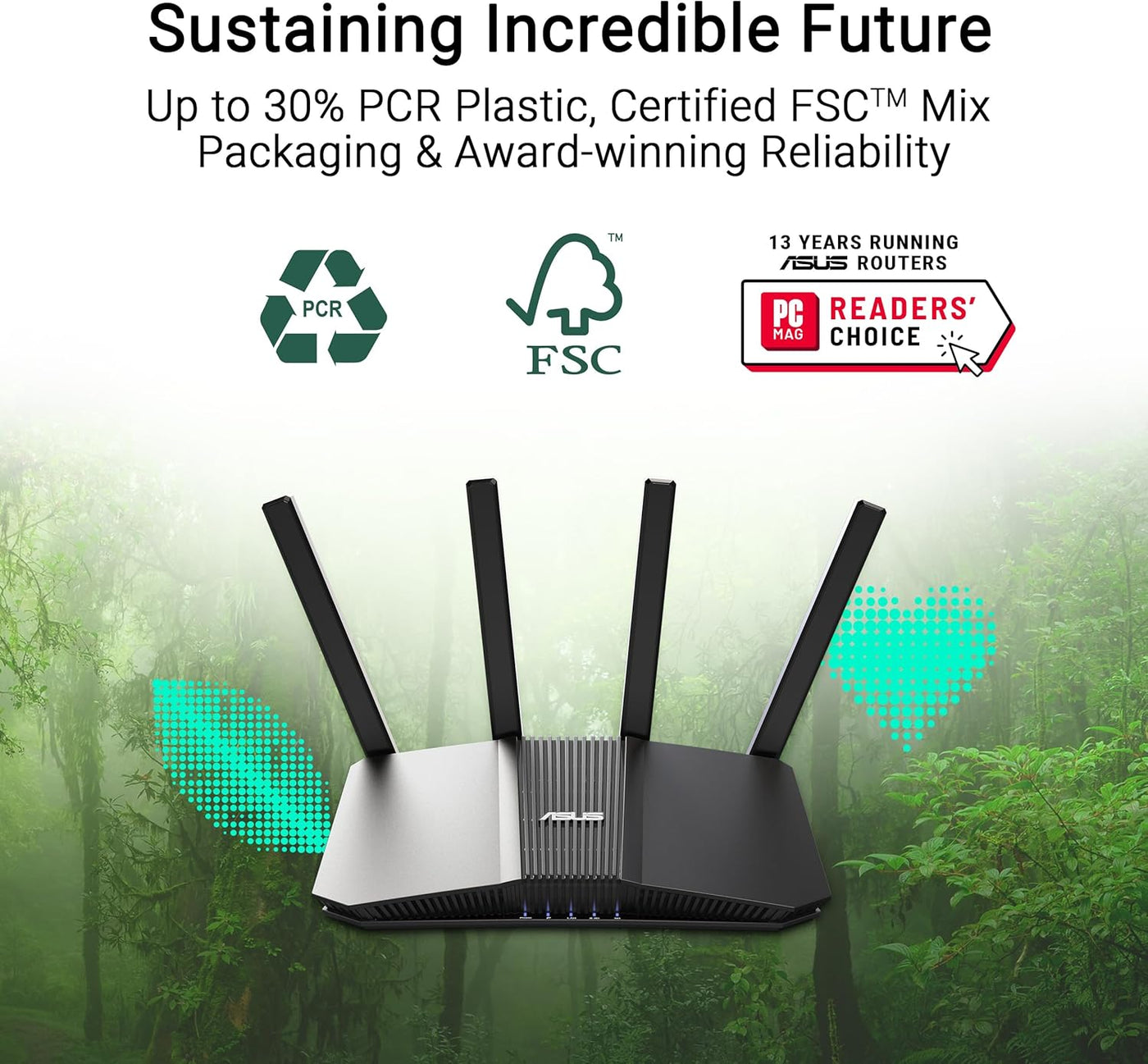 ASUS RT-BE82U Router Inteligente AiMesh Extensible de Banda Dual Wi...