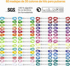 Kit de fabricación de pulseras de la amistad, juguetes para niñas de 8, 9, 10, 11 y 12 años, juego de actividades de viaje para niños, kit de bricolaje, kit de manualidades para hacer pulseras con
