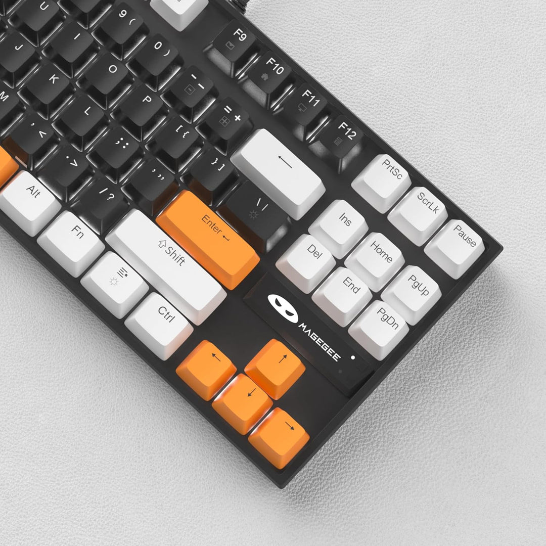 MageGee Teclado mecánico 75% para juegos, interruptor marrón, retro...