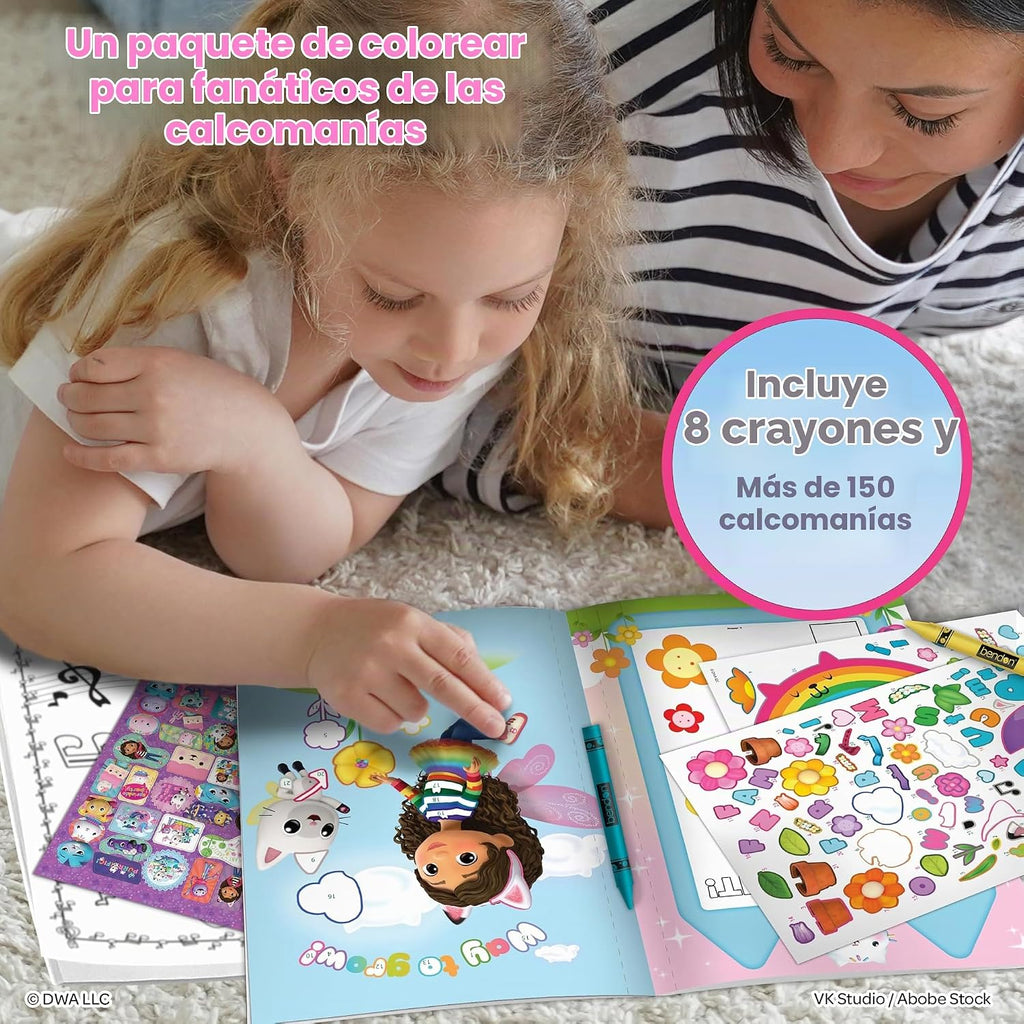 Gabby's Dollhouse - Juego de 4 libros para colorear