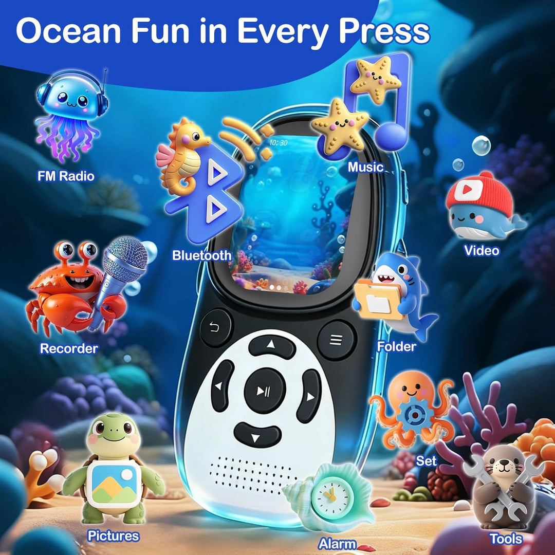 ODEJOI Reproductor MP3 de pingüino lindo de 64 GB con Bluetooth 5.3...