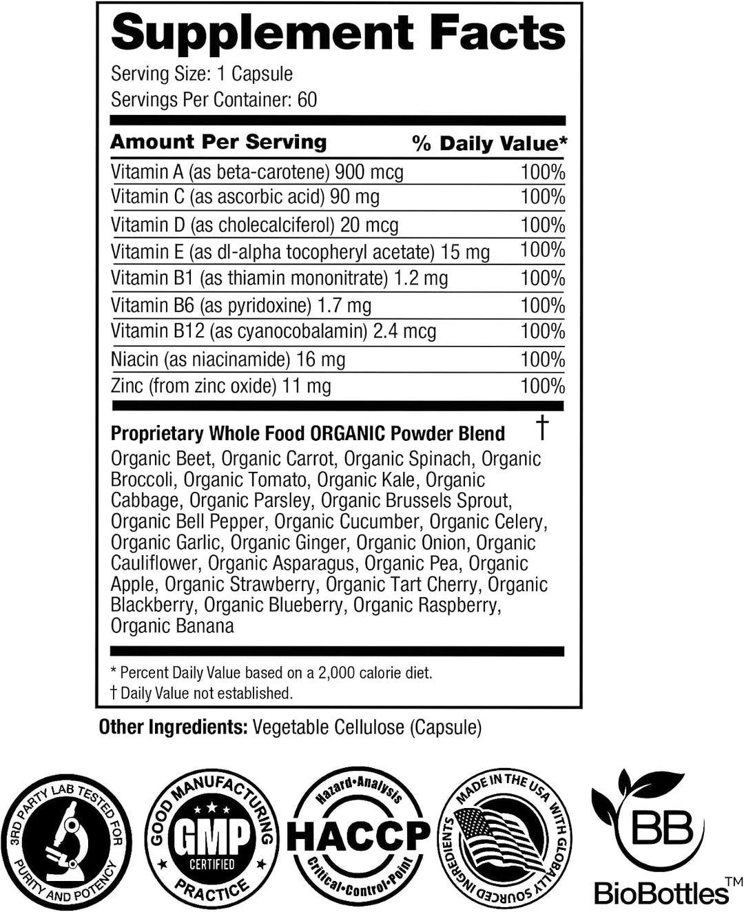 FeelGood Superfoods Vita Fruit and Veggies Cápsulas \u2013 25 ingre...