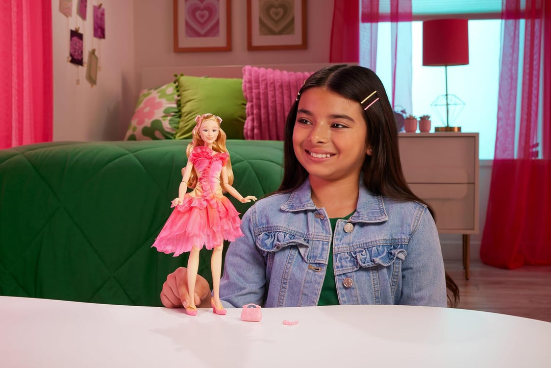 Mattel Muñeca universal Wicked Glinda Fashion y accesorios con cabe...