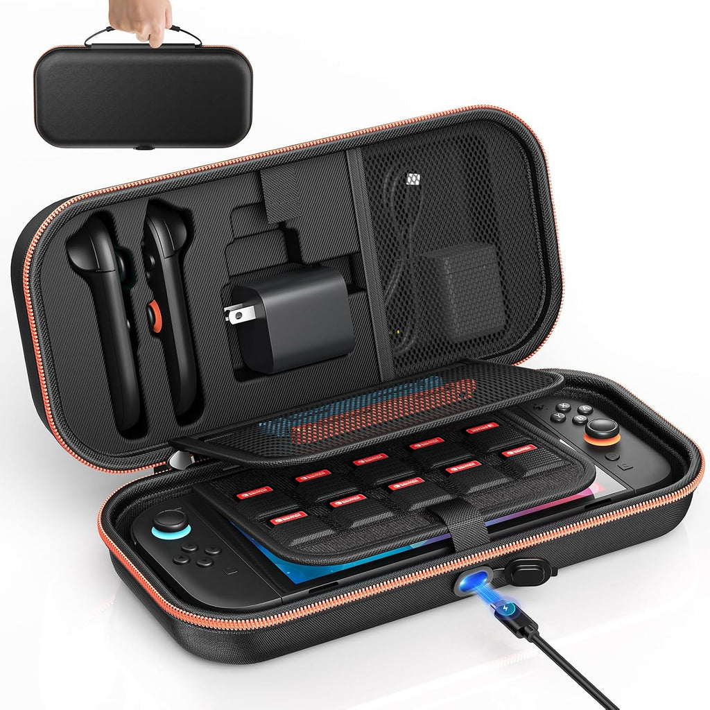 Auarte Switch 2 - Funda de viaje para Switch /OLED, [carga dentro]