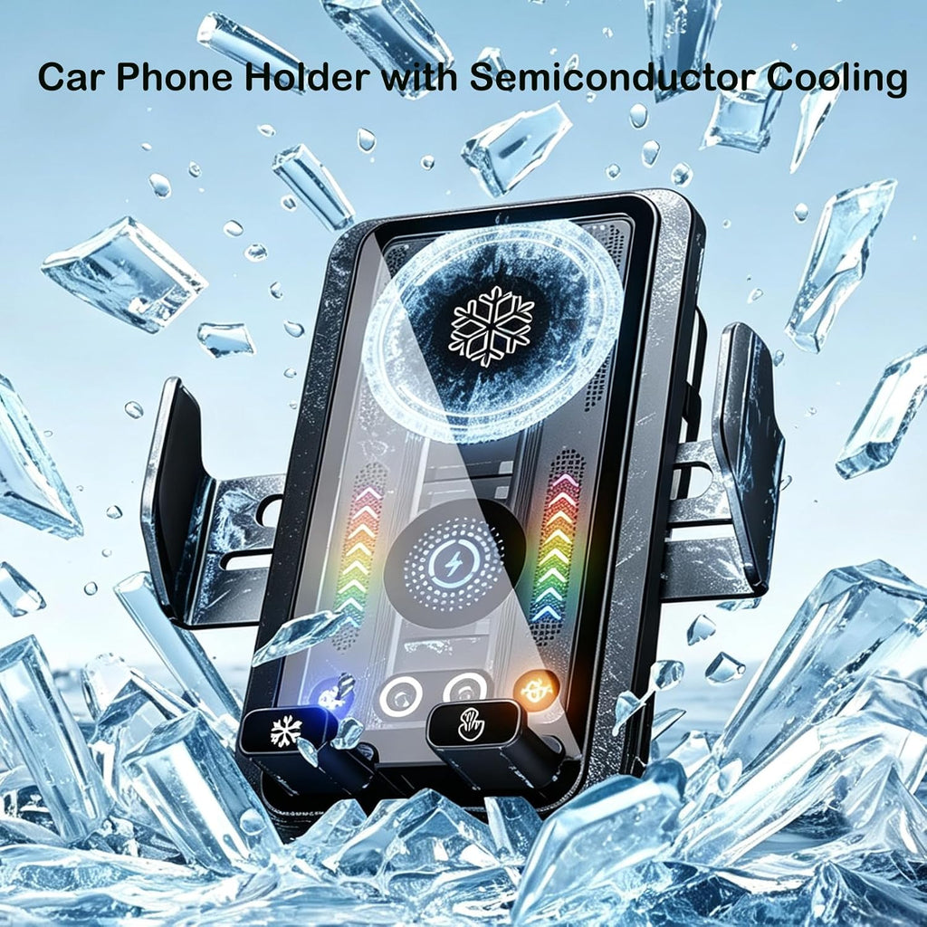 Soporte de teléfono de coche de carga de enfriamiento, sujeción