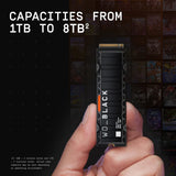 WD_BLACK SSD NVMe SN850X de 2TB con disipador de calor - M.2 2280,...
