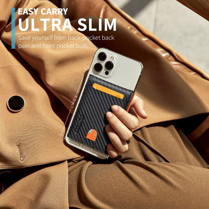 RUNBOX Cartera delgada para hombre, 11 ranuras para tarjetas de cré...