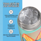 THERMOS FUNTAINER Water Bottle con Spout, 16oz, Stitch