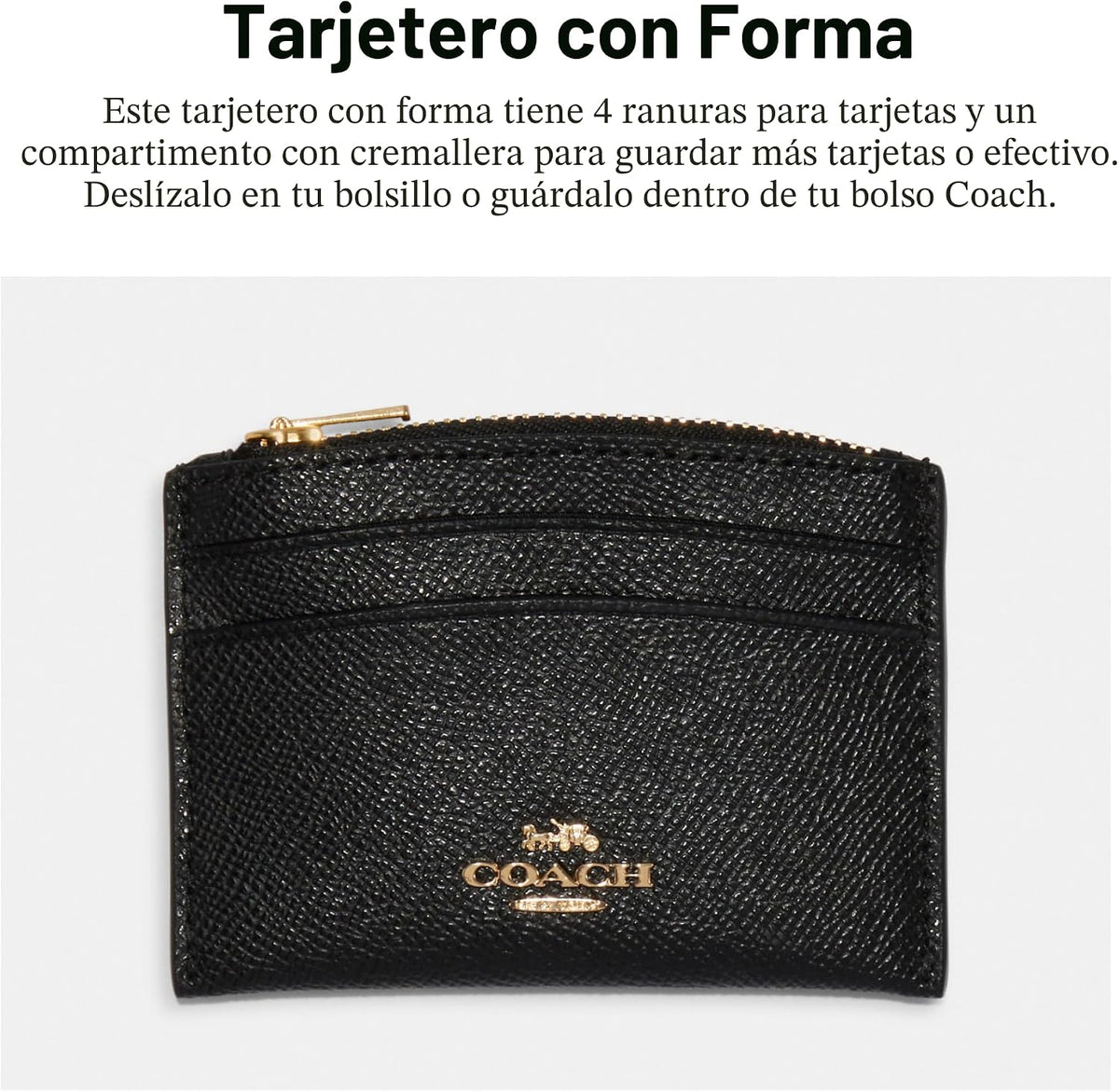 Funda para tarjetas con forma para mujer Coach