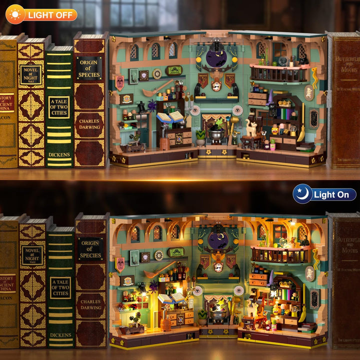 Magic Potion House Booknook - Juego de construcción con
