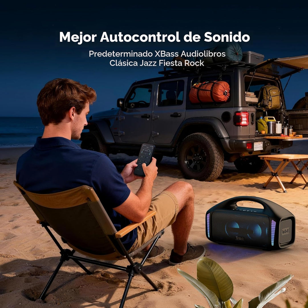 Tribit StormBox Blast - Altavoz Bluetooth portátil, (140W pico) 90W...