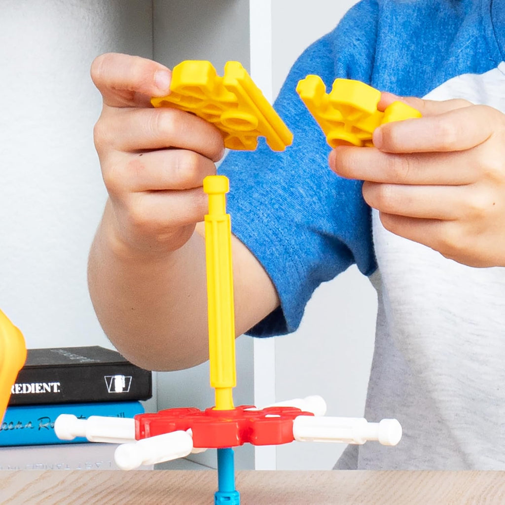 KID K'NEX - Juego de constructores en ciernes, 100 piezas, construcción STEM preescolar, juego de construcción para niños, juego creativo para edades de 3 años en adelante