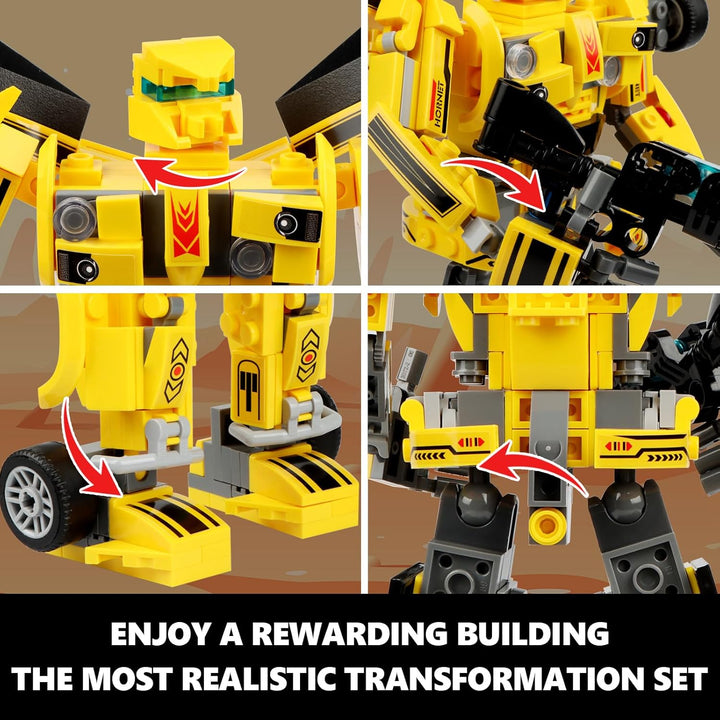 HIGH GODO Juego de construcción transformable robot de
