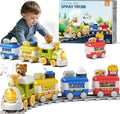 Dimoarch Juego de tren eléctrico para niños pequeños de 1, 2, 3, 4 años