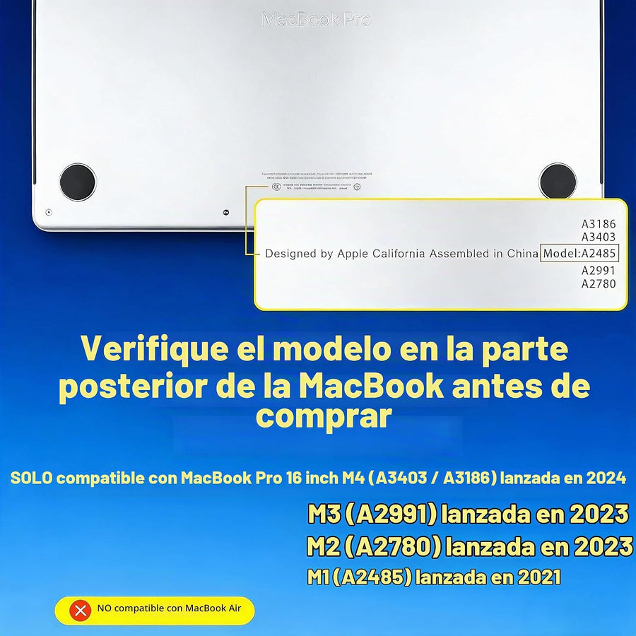 KECC Funda ultradelgada para MacBook Pro de 16 pulgadas M5 2026-202...
