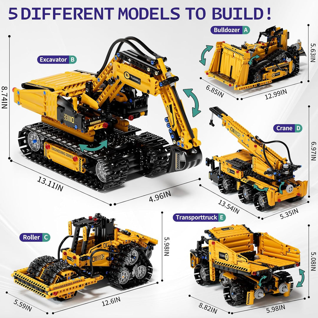 DOLIVE Juego de bloques de construcción STEM 5 en 1 para
