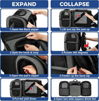 Apollo Walker Mochila transportadora de mascotas para gatos y perros grandes/pequeños, cachorros, características de seguridad y soporte de respaldo acolchado para viajes, senderismo, uso al aire