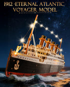 Rolife Rompecabezas de madera 3D modelo Titanic Kit de barco 19.5" 433pcs