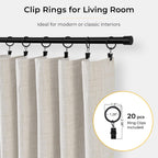 INOVADAY - Cortinas opacas 100% para dormitorio, cortinas opacas de 84
