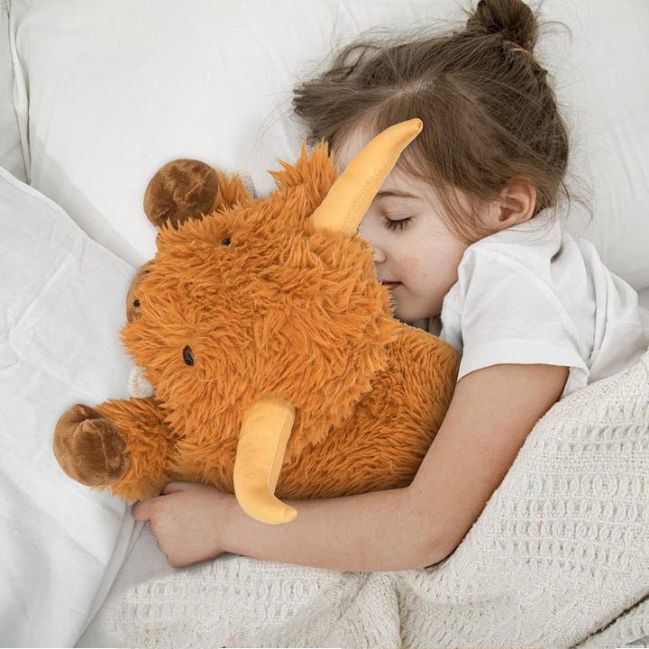 Wepop Animales de Peluche con Peso de Vaca Highland de 5 libras, Ju...