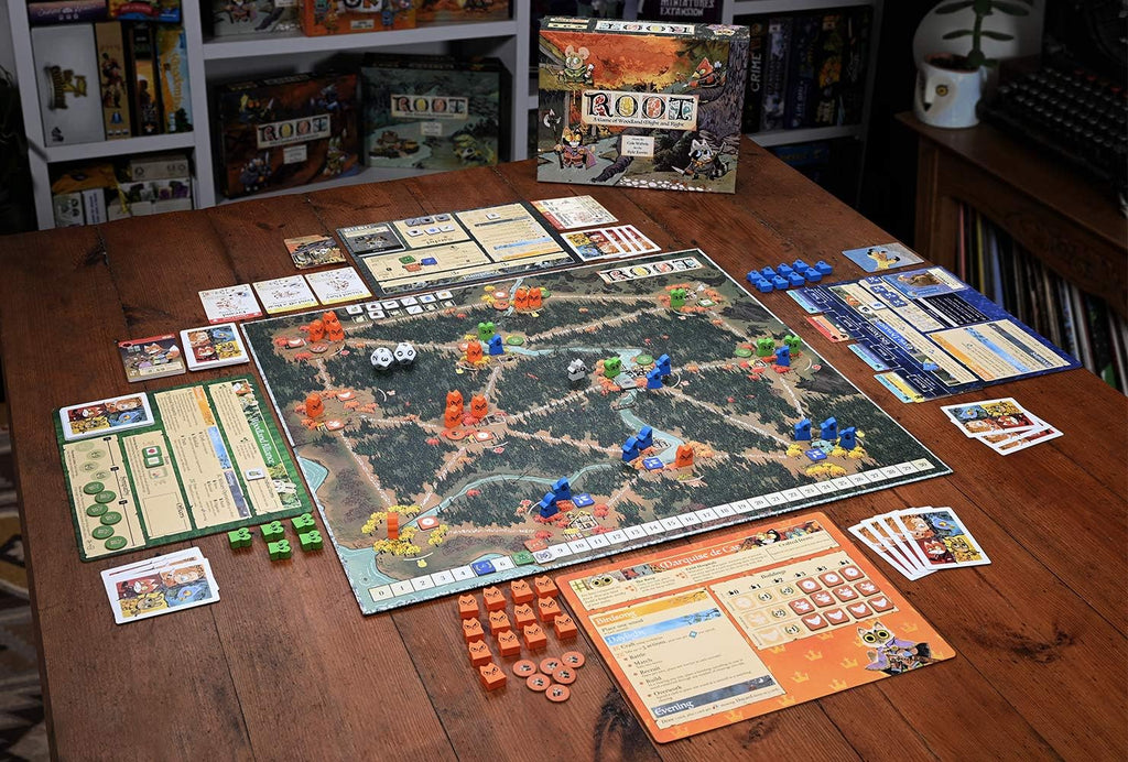 Root: Un juego de mesa de Woodland Might and Right | Juego de mesa de estrategia asimétrica de Leder Games | 2 a 4 jugadores | A partir de 14 años | Aventura, conflictos y control de área