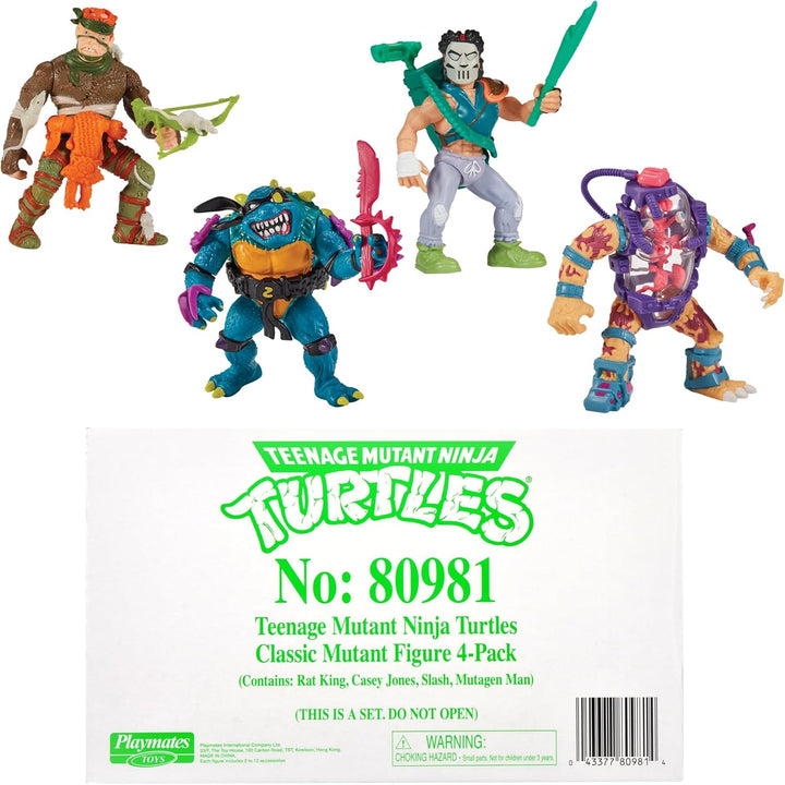 Teenage Mutant Ninja Turtles Paquete de 4 mutantes