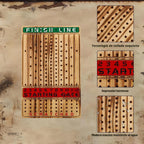HOROW Juego de mesa de carreras de caballos, juego de cartas de carreras de caballos de madera maciza y juego de mesa de dados edición de lujo con 11 caballos de metal, 100 fichas de póquer, 2 dados y 2 cajas de cartas