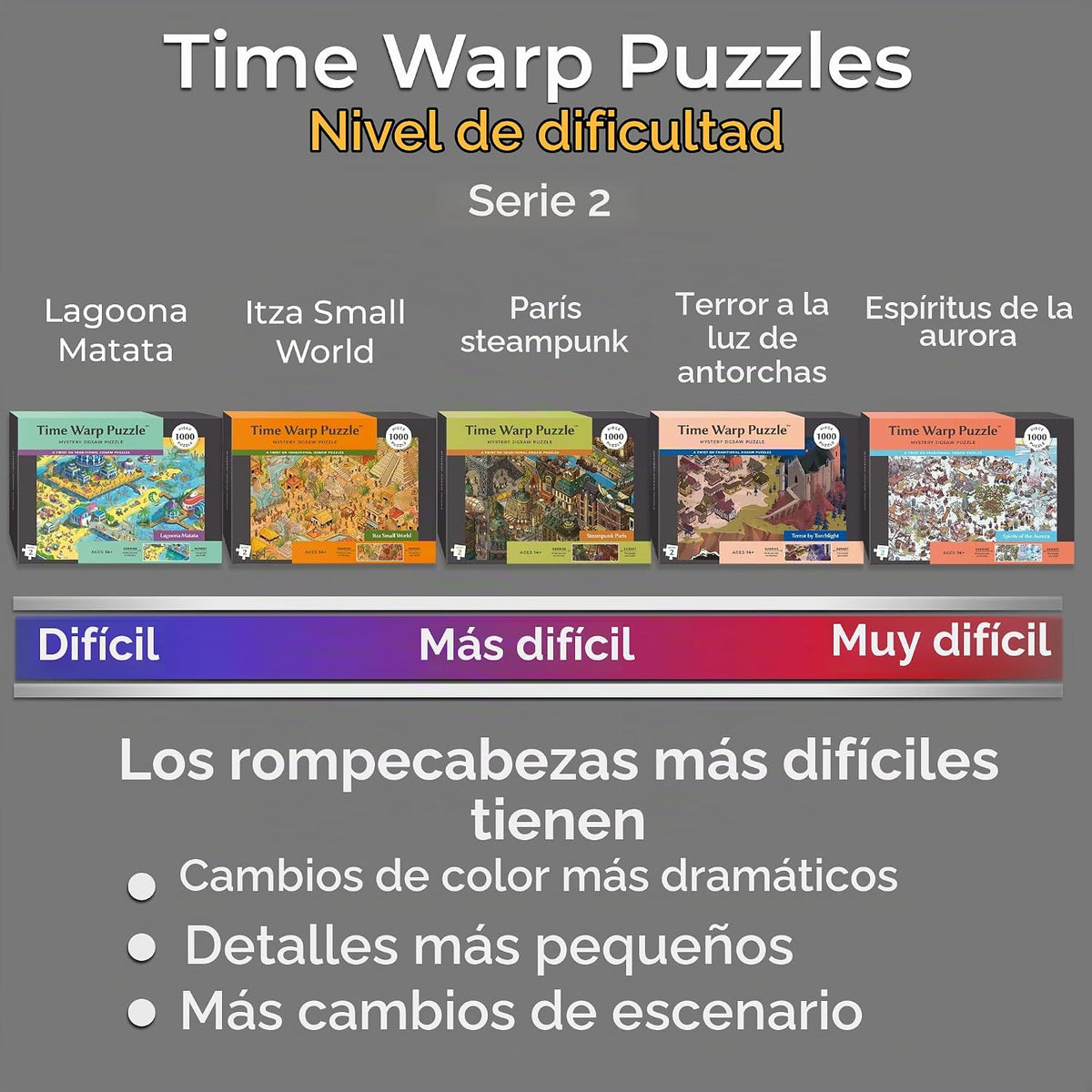 Time Warp Puzzle – Steampunk Paris - Rompecabezas de 1000 Piezas para Adultos