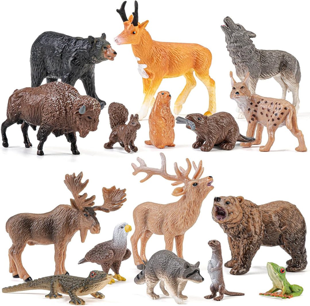 THINKBAY Juguetes de figuras de animales árticos \u2013 16 figuras...