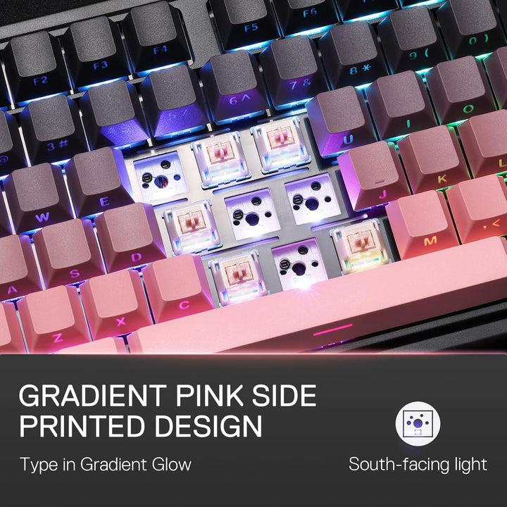 Redragon K728 PRO 80% Teclado Gaming Inalámbrico con Junta Tórica,...