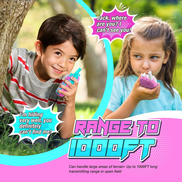 Walkie Talkies recargables para niñas: juguetes de cumpleaños regal...