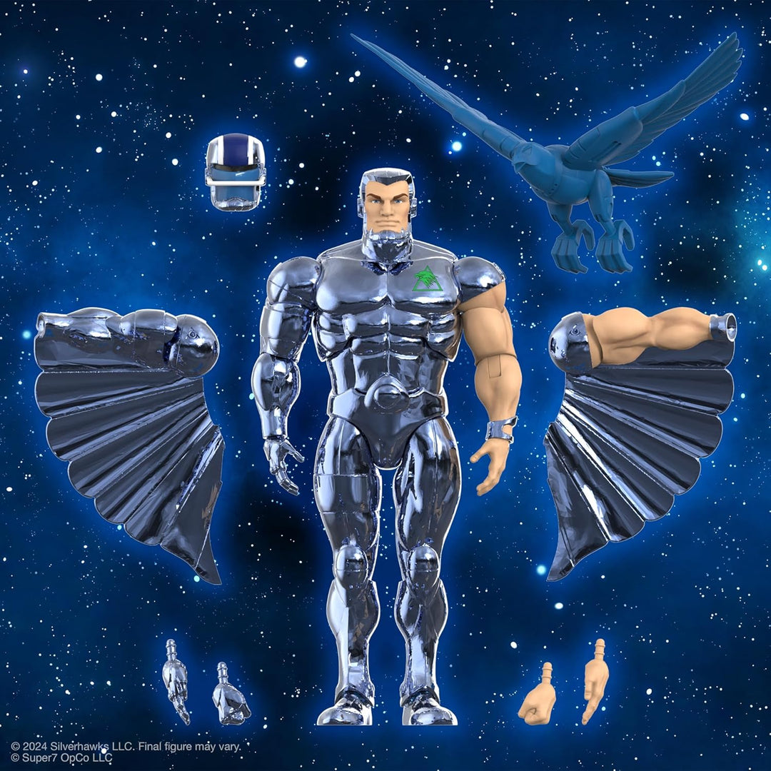 Super7 ULTIMATES! SilverHawks Steelwill (Versión de Metal VAC) - Fi...