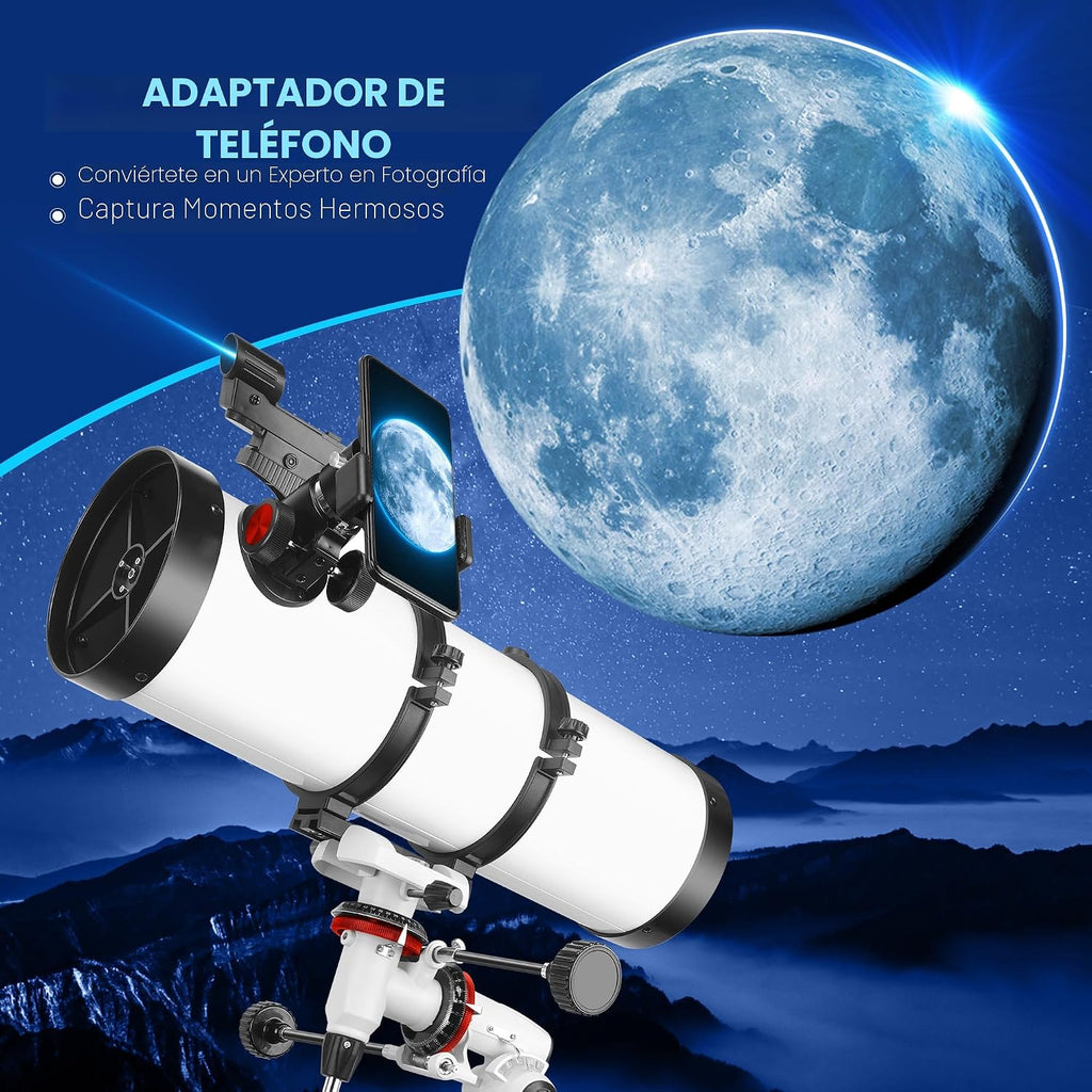 Telescopio de astronomía profesional 150EQ para adultos de alta