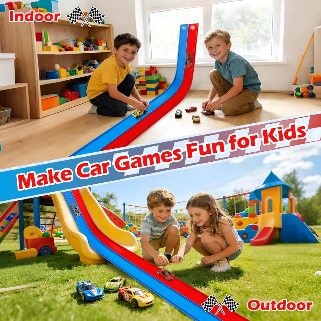 Juguetes flexibles de pista de carreras para niños, juego de inicia...
