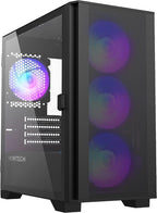 MONTECH AIR 100 ARGB Funda compacta Micro ATX, 4 ventiladores, malla, Air 100 Black