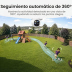 aosu T2 Teleobjetivo 3K de doble lente Cámara de seguridad inalámbrica PTZ 360°
