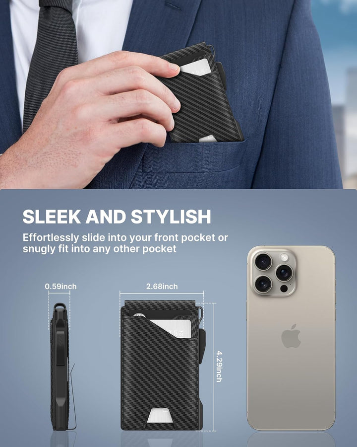typecase Cartera táctica para hombre: funda para tarjetas desplegab...