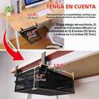ROSYLINE Under Desk & Desktop Drawer Organizer, 2-Tier Big Capacity