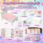 iland Kit de arte de gemas para dormitorio de 6 a 8 años, regalos de