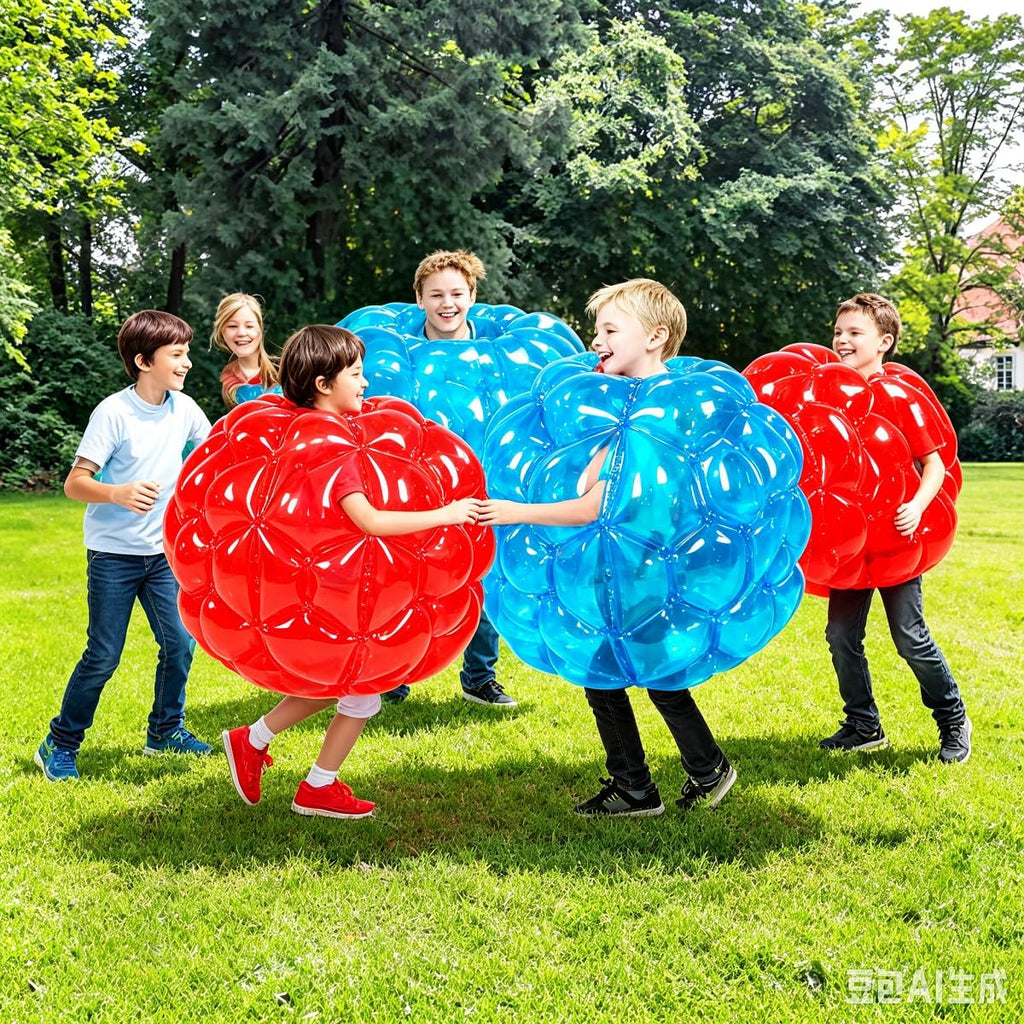 ZHUYNXIR 2 bolas de sumo para niños, bola de tolva de parachoques para niños, bolas de sumo para niños, bola de burbujas de sumo para niños al aire libre para juegos en equipo para niños a partir de 3