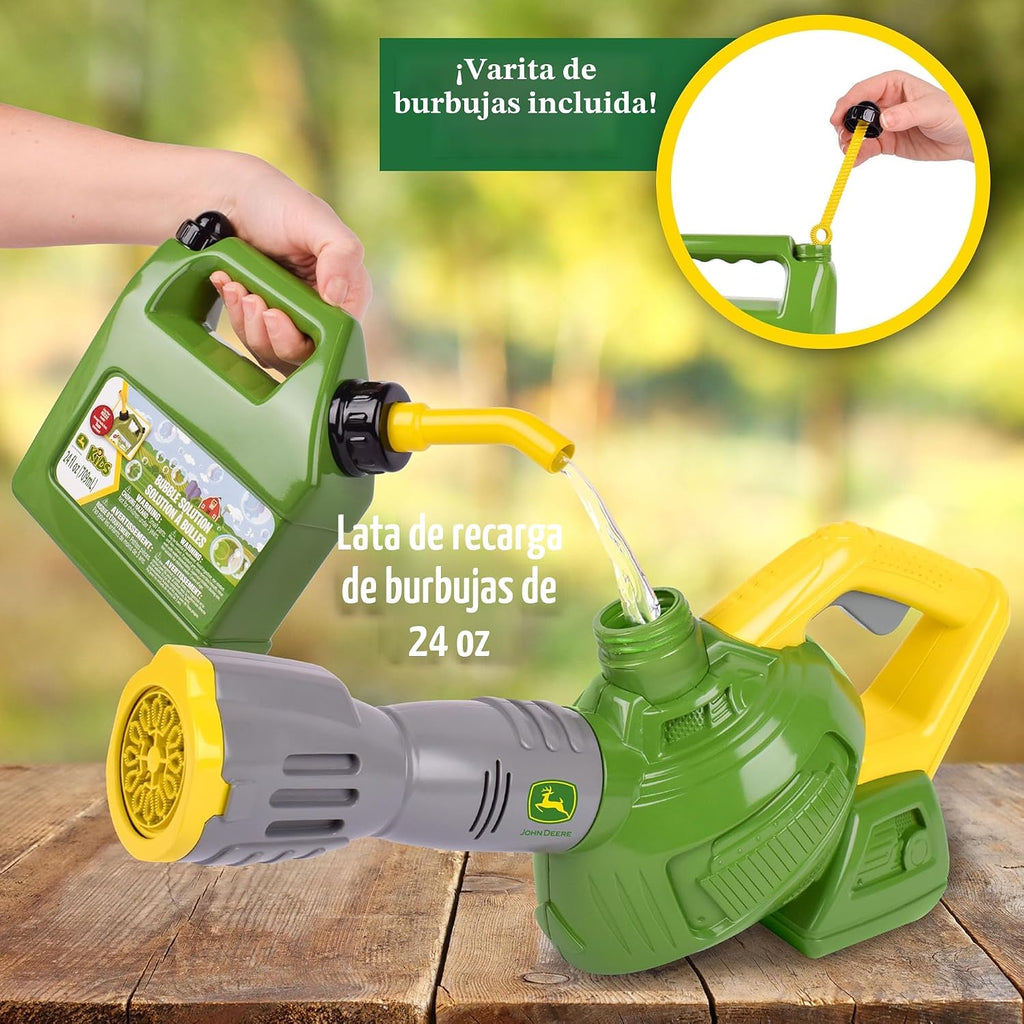 John Deere Soplador de hojas de burbujas, repuesto de 24 onzas, máquina de burbujas, a partir de 3 años