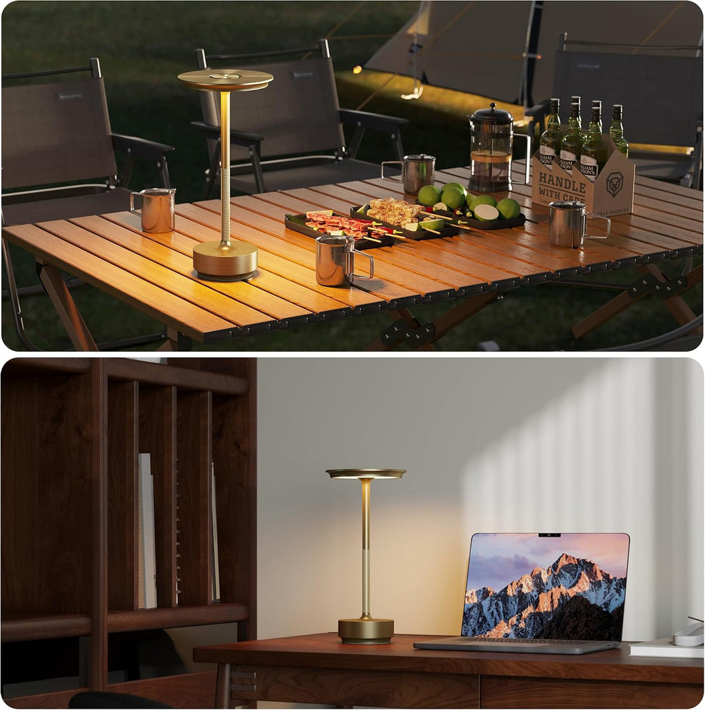Lámpara Paquete de 2 lámparas de mesa inalámbricas recargables