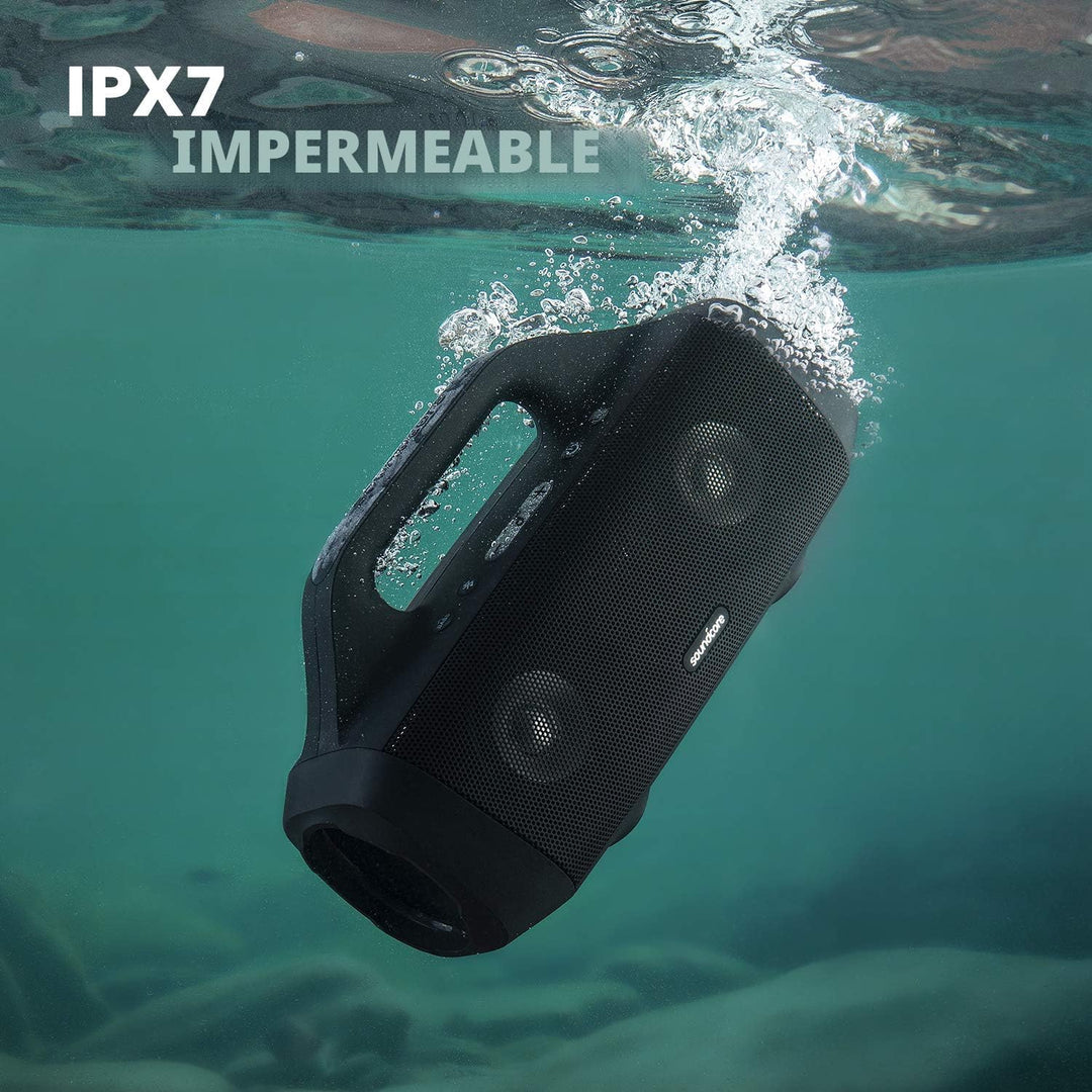 Soundcore Anker Motion Boom - Altavoz Bluetooth impermeable con con...