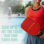 Paleta de pickleball individual y juego – Palas ligeras aprobadas por USAPA, superficie de fibra de vidrio, núcleo de panal de abeja de 0.512 in, pelotas para exteriores y bolsa de transporte