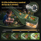 Atrapa insectos para niños con lupa 500X, juguetes educativos de