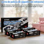 1/36 Juego de juguetes de metal fundido a troquel de policía, paquete de 4